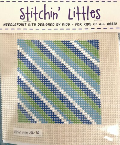 Stitchin' Littles Kits - Complete with HAND PAINTED, 7 mesh canvas